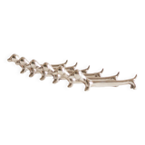 Set of six dachshund-shaped knife holders, 1970s