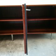 Rare row of wood and leatherette of the 60s 70s