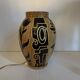 Ceramic tea light lamp, grandjean jourdan for vallauris