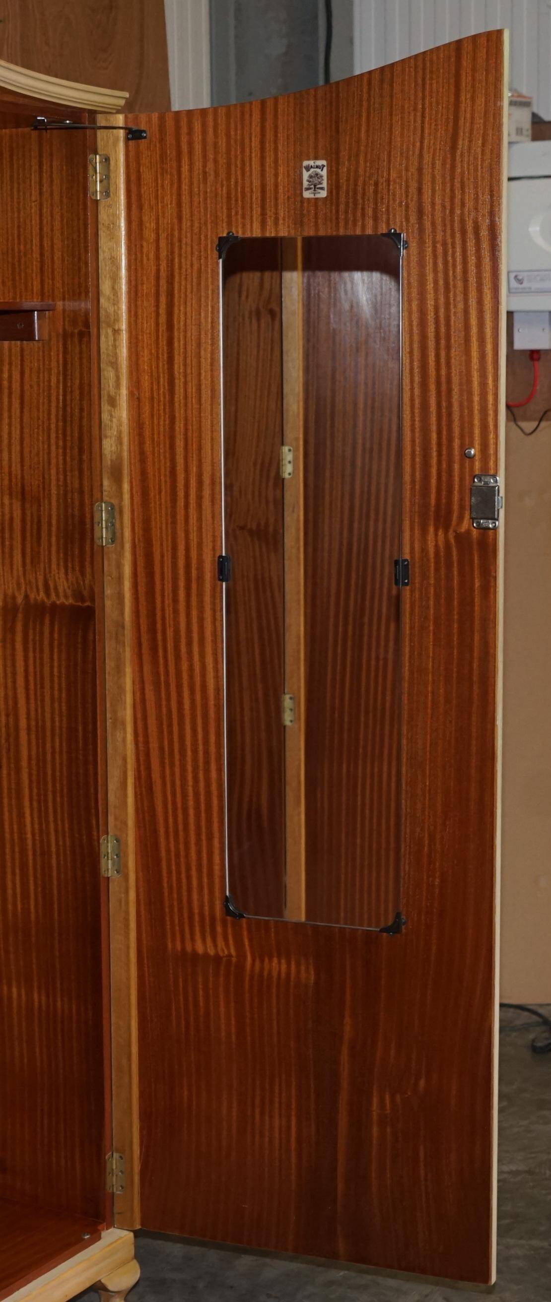 Light walnut wardrobe from the 1940s - Walnut Works