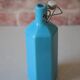Bouteille de limonade en grès vernissé bleu , grès d'Alsace, poterie, collection