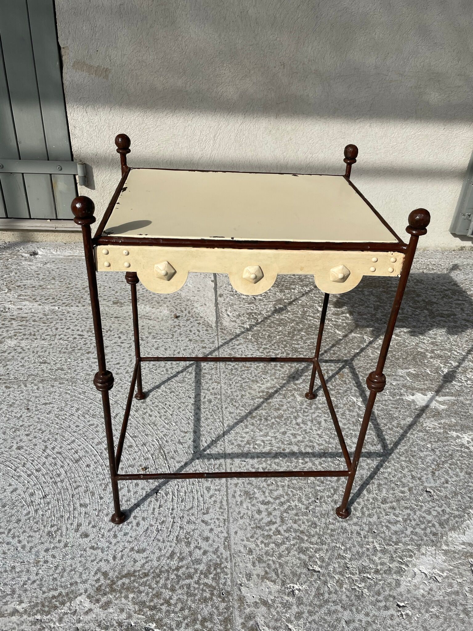 Pair of Provencal style bedside table