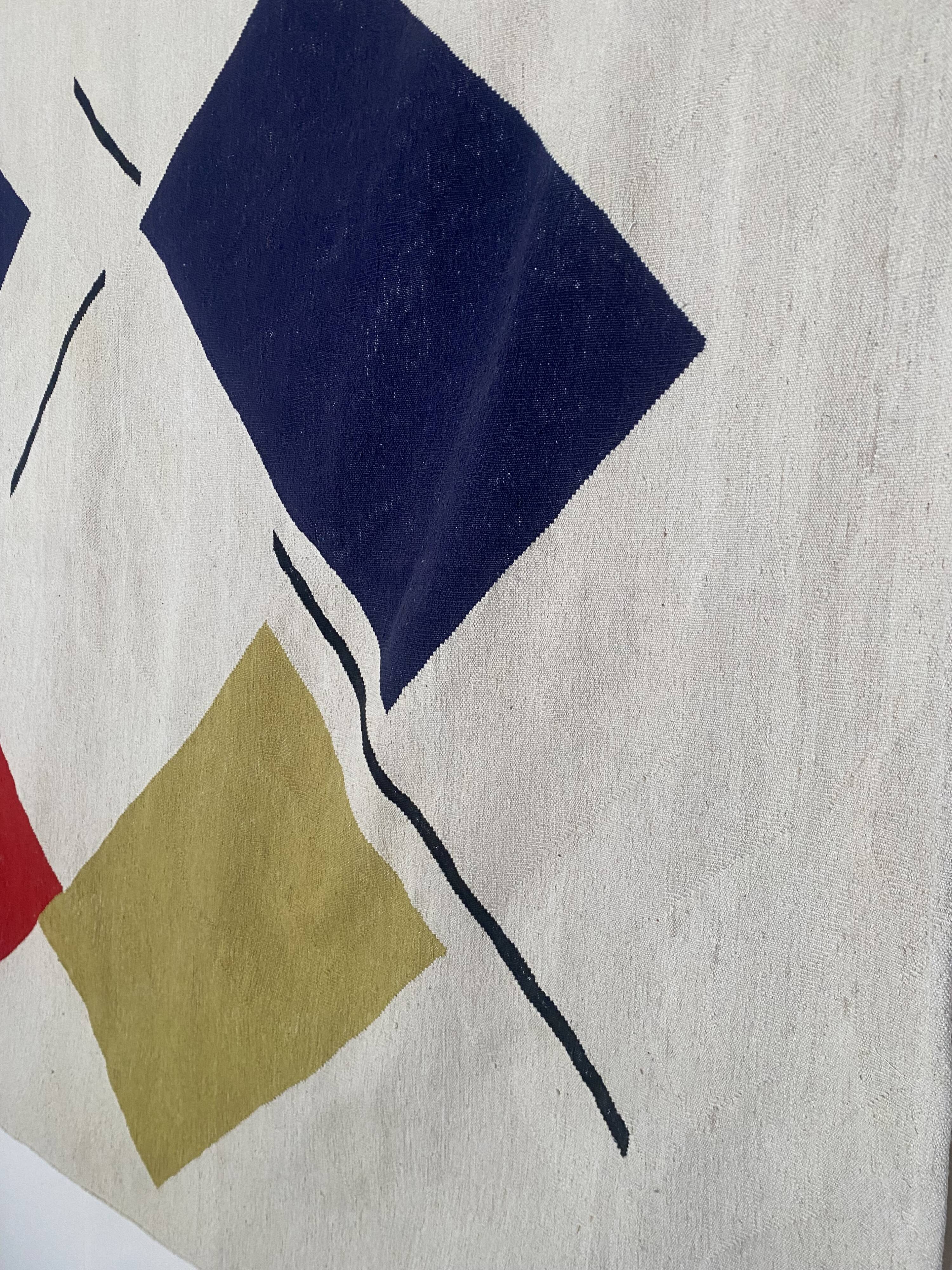 Carpet / TAPESTRY BY KASIMIR MALEVITCH - 100% WOOL
