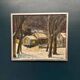 Original Swedish Oil on Panel – “Winter Landscape with House” by M. L. Jacobson – Signed – Vintage & Framed – 48 × 41 cm (18.9" × 16.1")