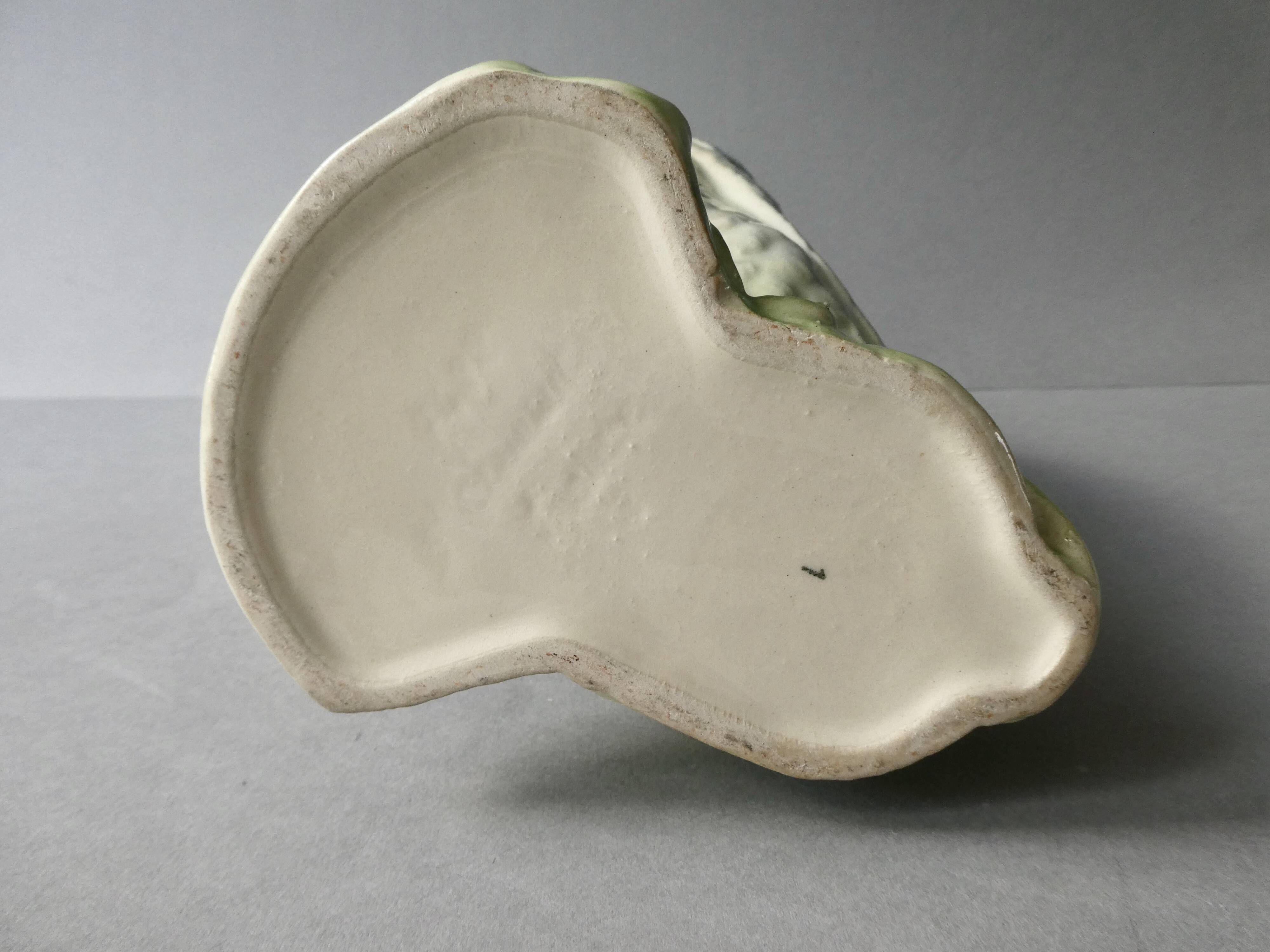 Duck pitcher in slip, Saint Clément France, 1960s