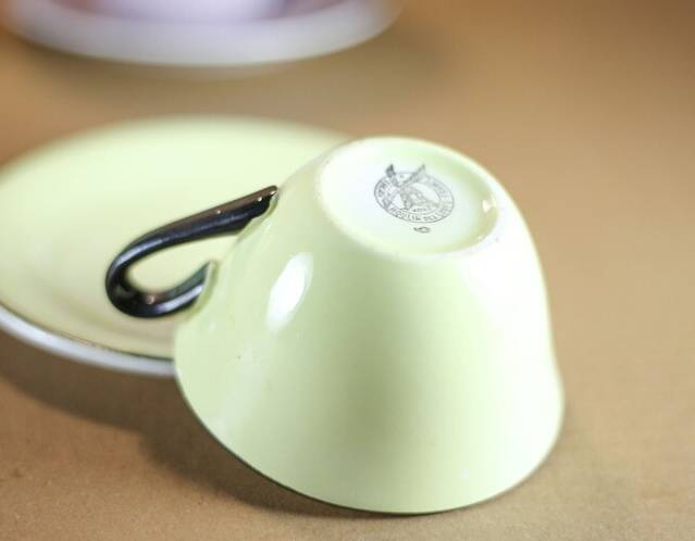 Service à thé ou café faience Orchies Moulin des Loups, service art déco