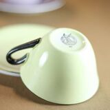 Service à thé ou café faience Orchies Moulin des Loups, service art déco