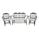 Giuseppe Gaetano Descalzi Midcentury Italian Chiavari Sofa and 2 Armchairs
