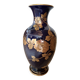 Blue vase from Tours, signed Gustave Asch, Sainte Radegonde