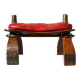 Brutalist Ottoman Camel Saddle Stool