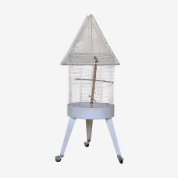 Vintage bird cage rolling tripod