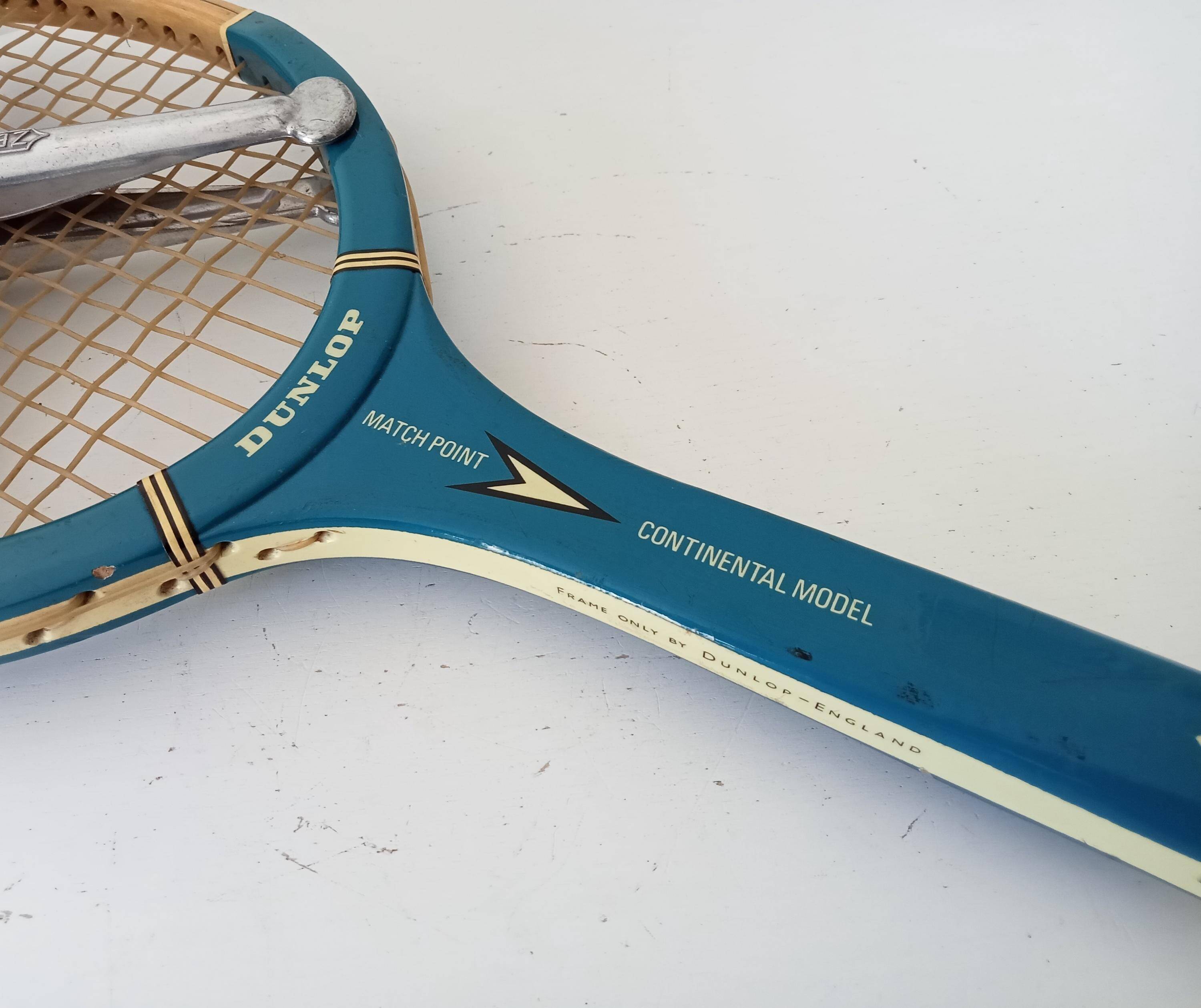 Dunlop Match Point Continental Vintage Wooden Tennis Racket