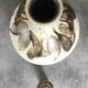 BOTTLE Vintage bottle in partially glazed pyrite stoneware