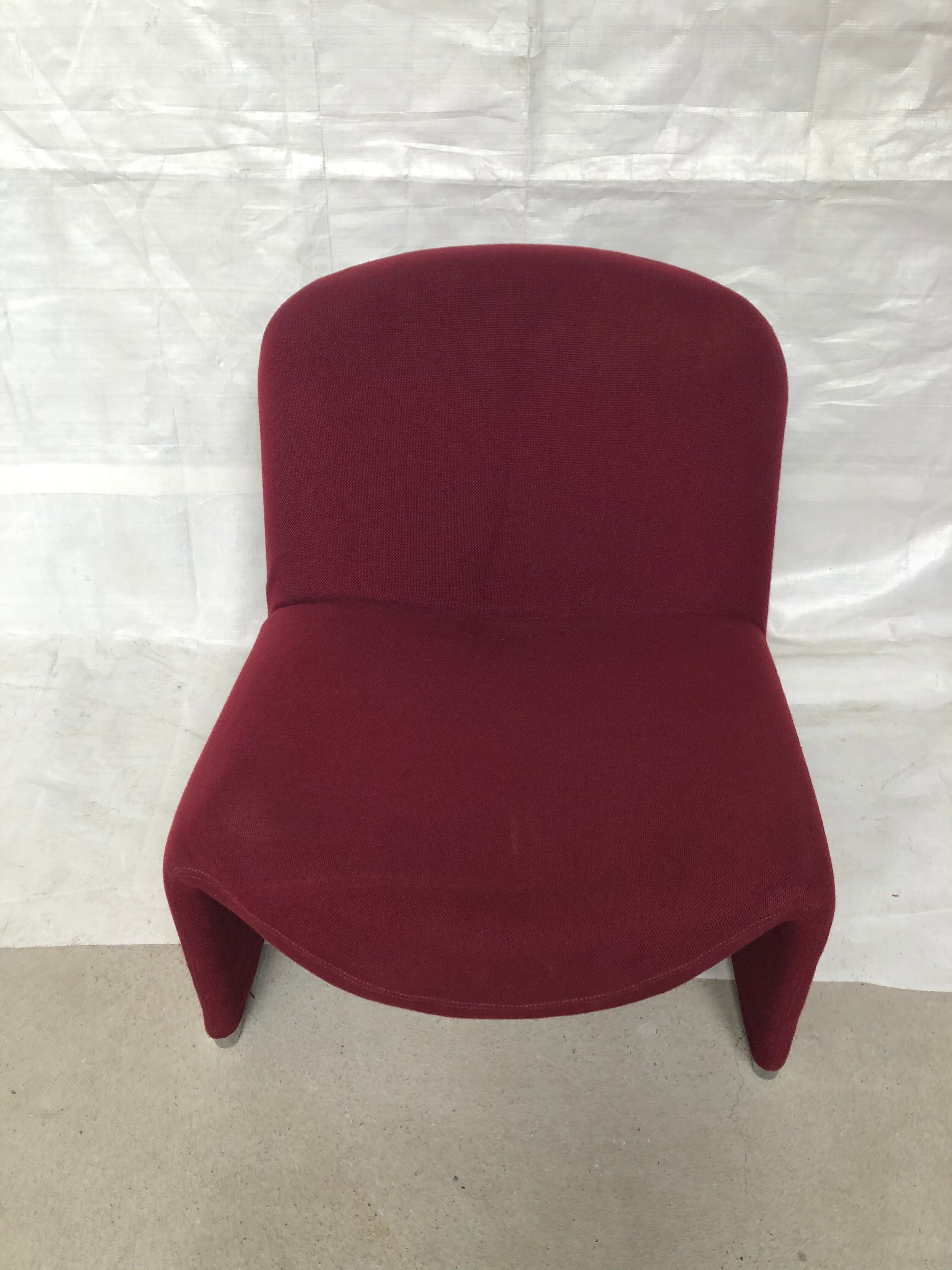 Alky heater from Giancarlo Piretti plum color, Castelli edition 70s