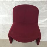 Alky heater from Giancarlo Piretti plum color, Castelli edition 70s