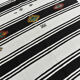 6x13 White & Black Hemp Carpet, 202x404Cm