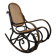 Black curved wood rocking chair