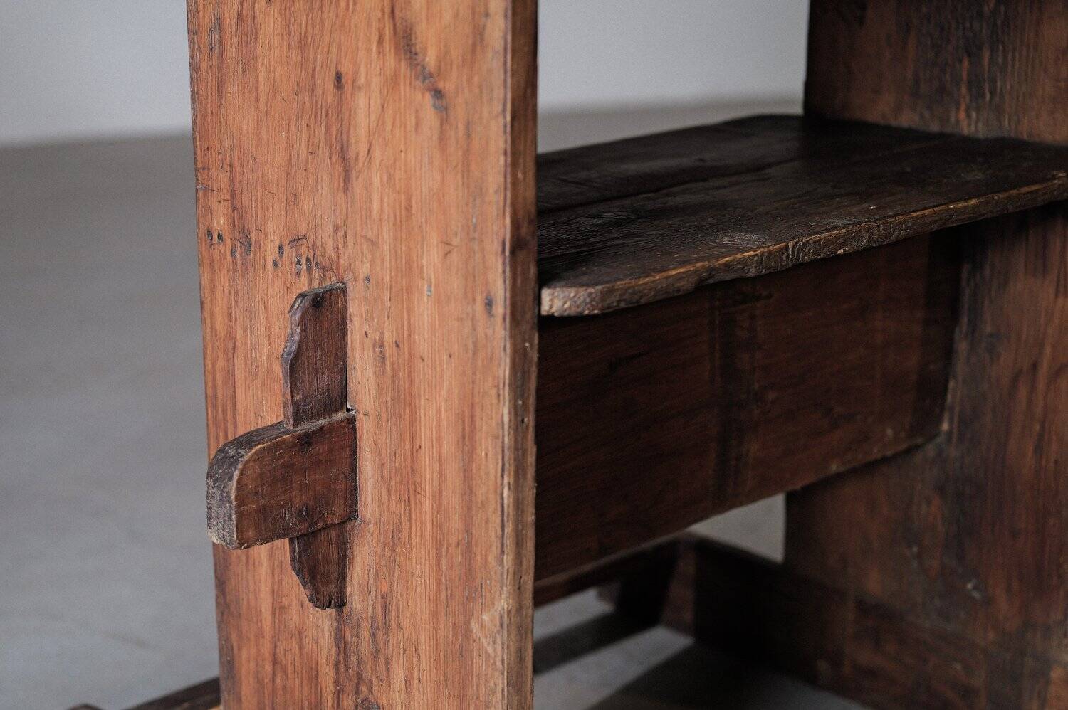 Antique workshop table - Savoyard folk art, circa 1900