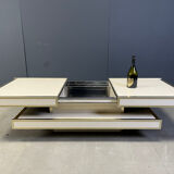 Vintage coffee table by Willy Rizzo for Mario Sabot, 1970s