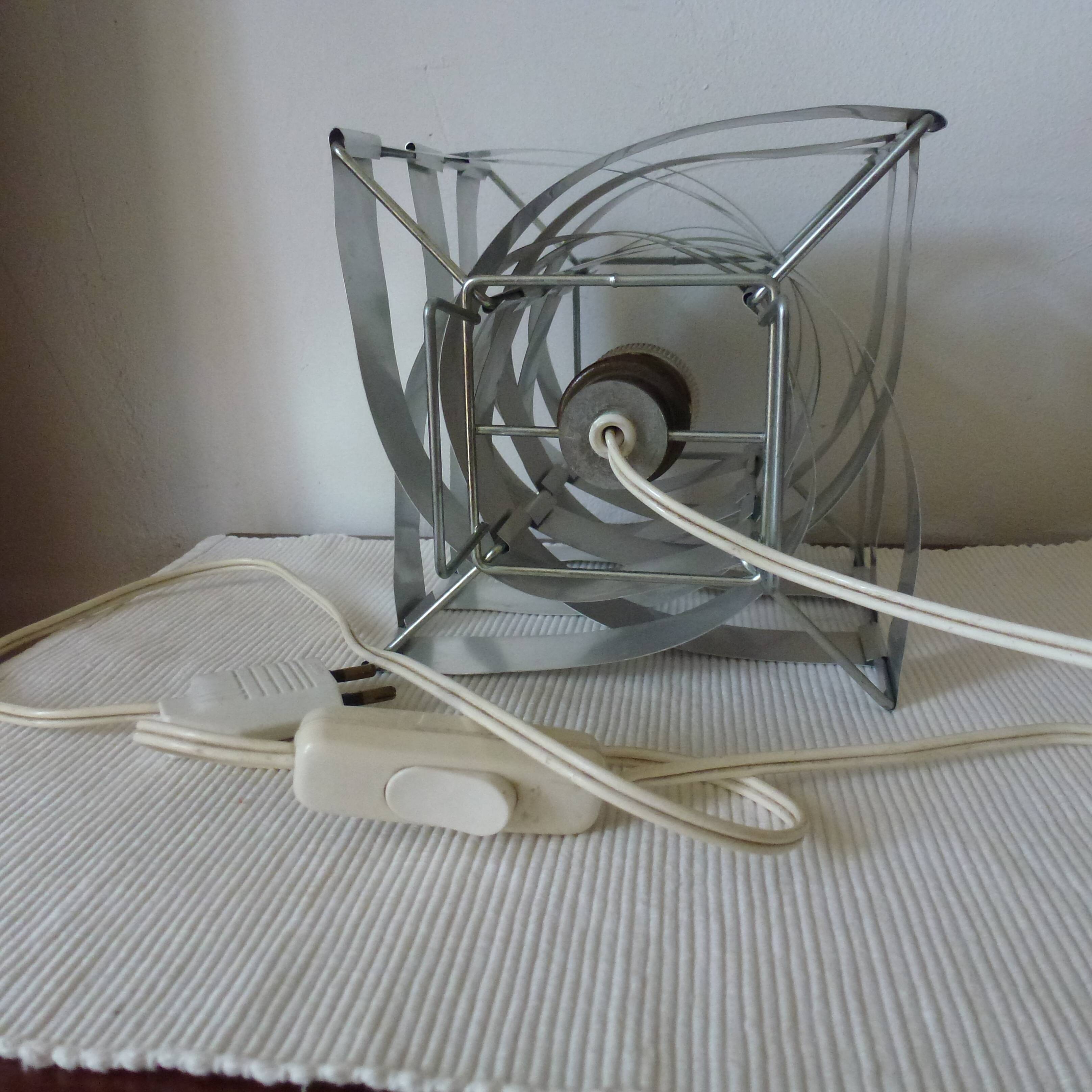 Uranus lamp by Max Sauze, aluminum creation from the 70s