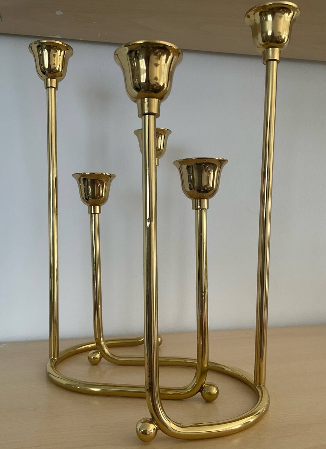 Pair of vintage brass candlesticks