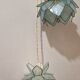 Pair of hanging lamps in mother-of-pearl