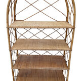 Étagère en Rotin des années 60 France