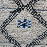 Old azilal carpet blue and white
