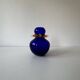 Art vase in blown glass by Jiří Šuhájek – Cobalt blue and applications a