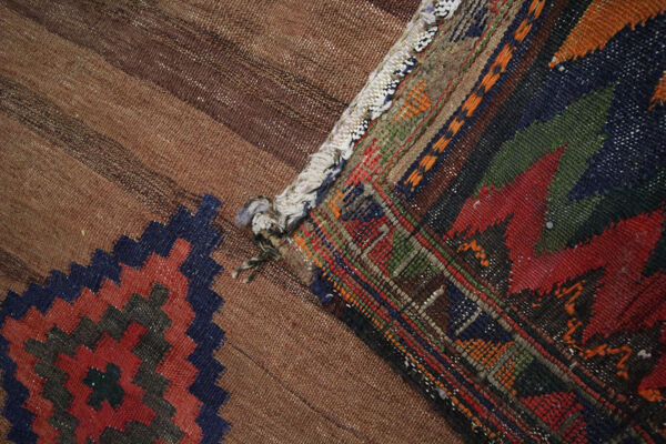 tapis persan antique tissé à la main Petit tapis carré - 115x115cm