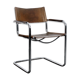 Mart Stam chairs in brown leather