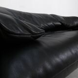 Ensemble de 2 canapés Cassina Maralunga 2,5 places - cuir noir