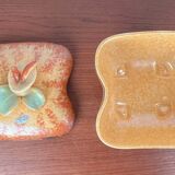 German Art Deco ceramic bowl with lid from Carstens Pottery.