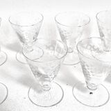 50s water glass set + 8 wine glasses