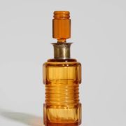 Art Deco Amber Glass Decanter, 1930s