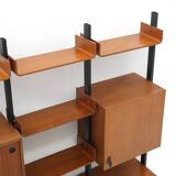 Teak bookshelf with four compartments, 1960s