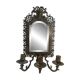 Bronze candle holder mirror