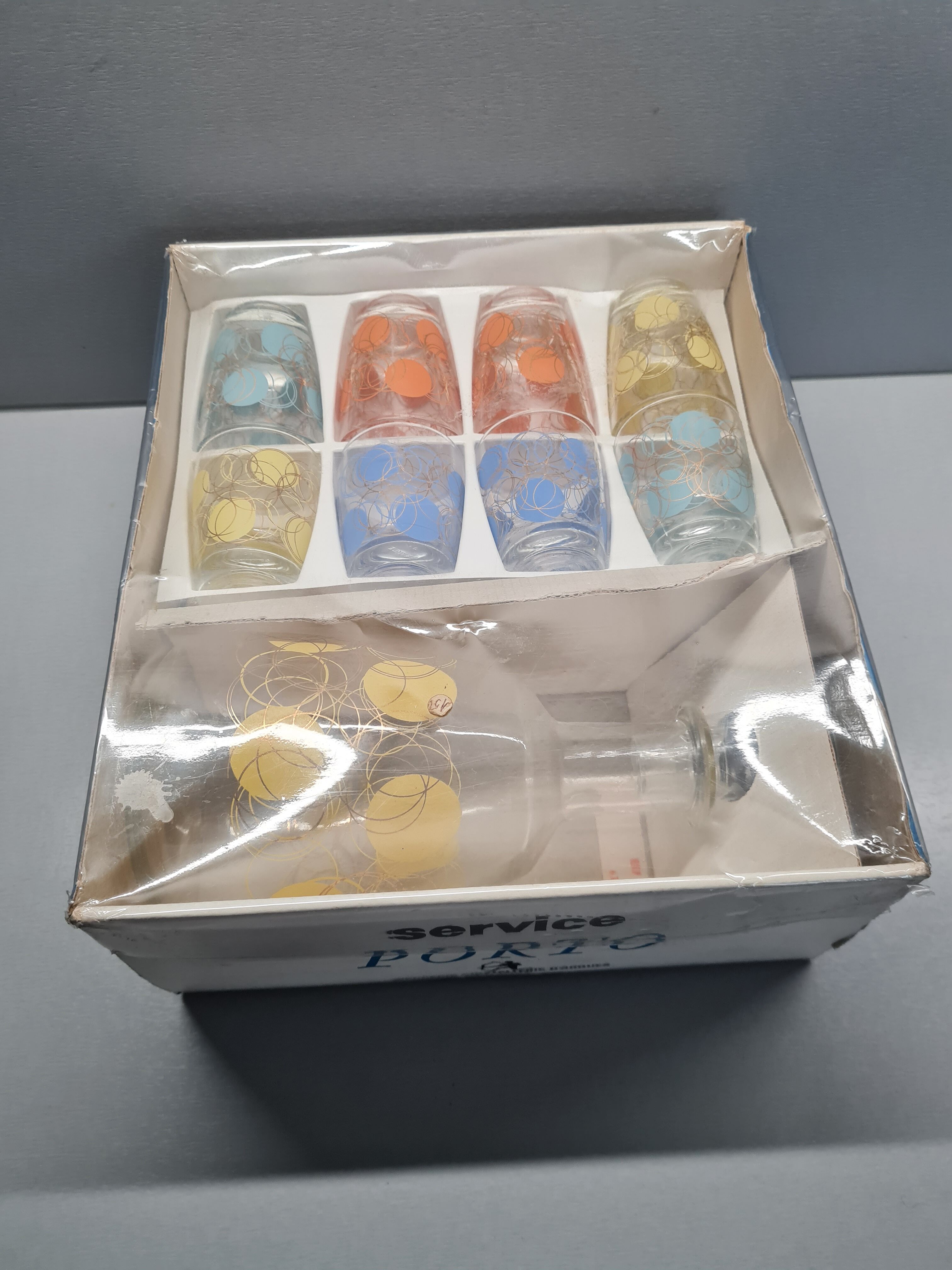 Service in Porto vintage glassware crystal of Arques France