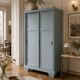 Parisian Art Deco wardrobe with sliding doors.