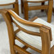 4 chaises en orme massif années 70