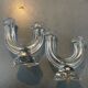 Paire de chandeliers Cristal de Vannes, collection « Le Chatel »
