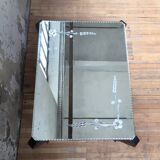 Bevelled mirror coffee table