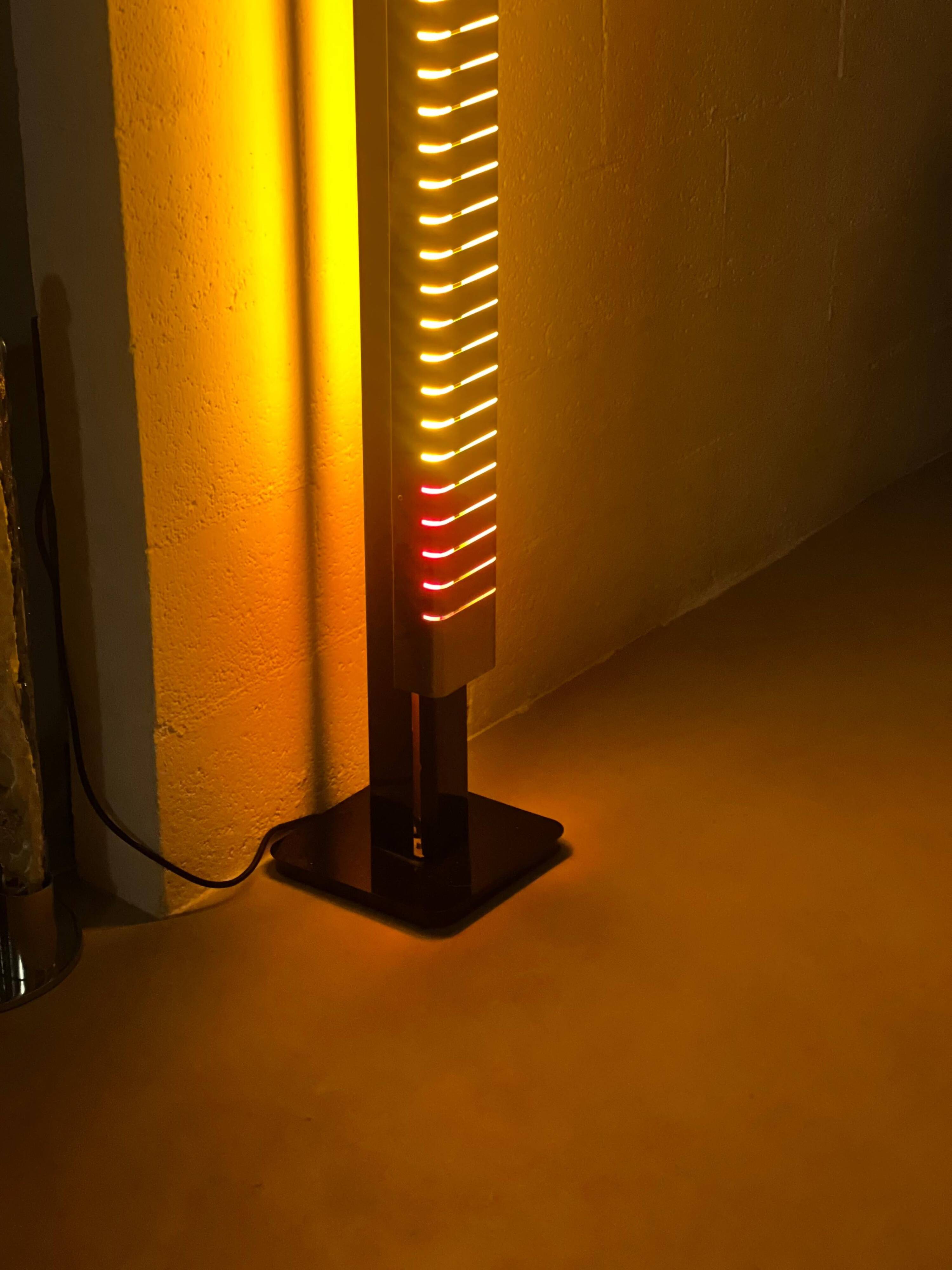 Italian Mid-Century Lamperti Floor Lamp, Sculpted in Chrome, 1960s