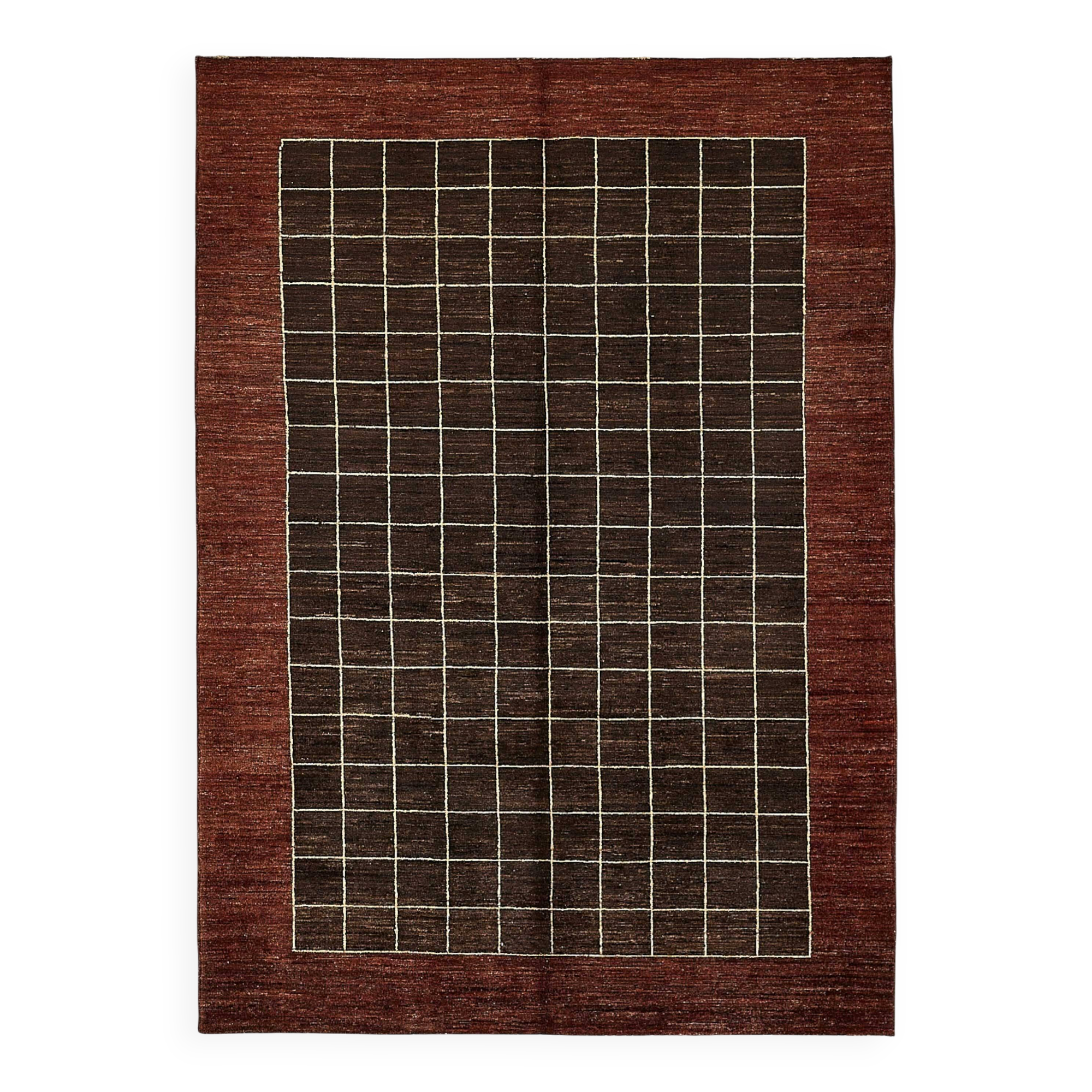 Tapis Oushak en laine noué à la main en Turquie 140 cm x 196 cm