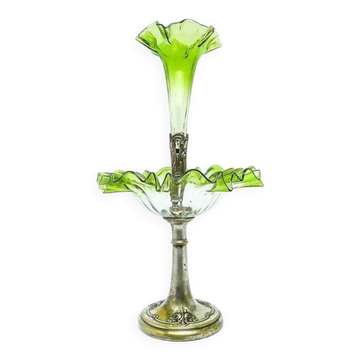 Viennese platter in Art Nouveau style flute