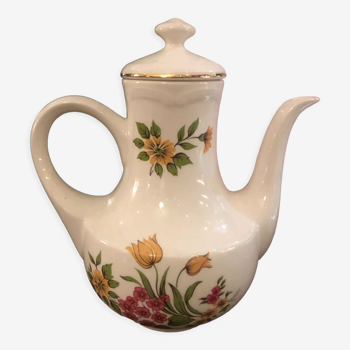 Old teapot Gien flowered