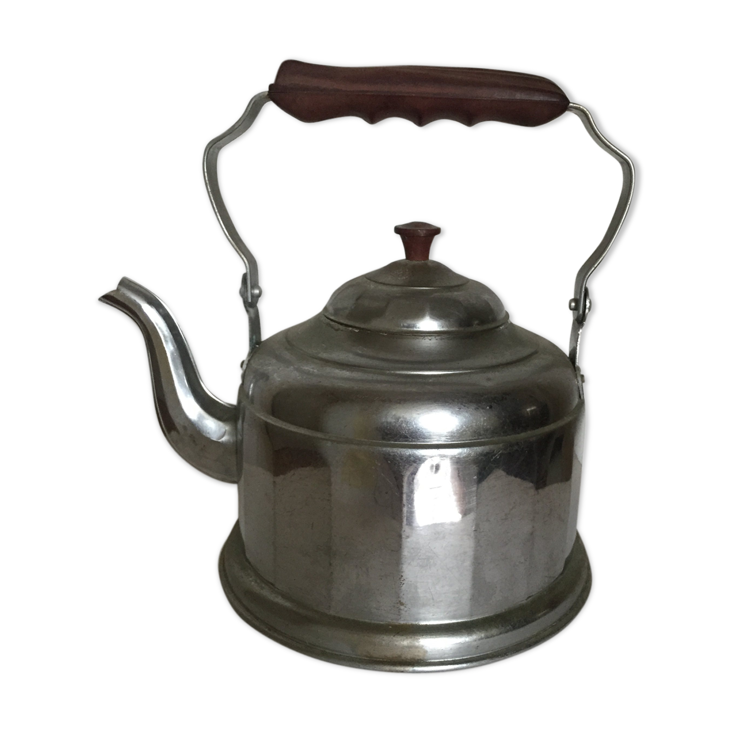 Old aluminum kettle