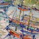 Yolande Ardissone (1927-2024) - Oil on canvas - Doëlan Lighthouse, Brittany