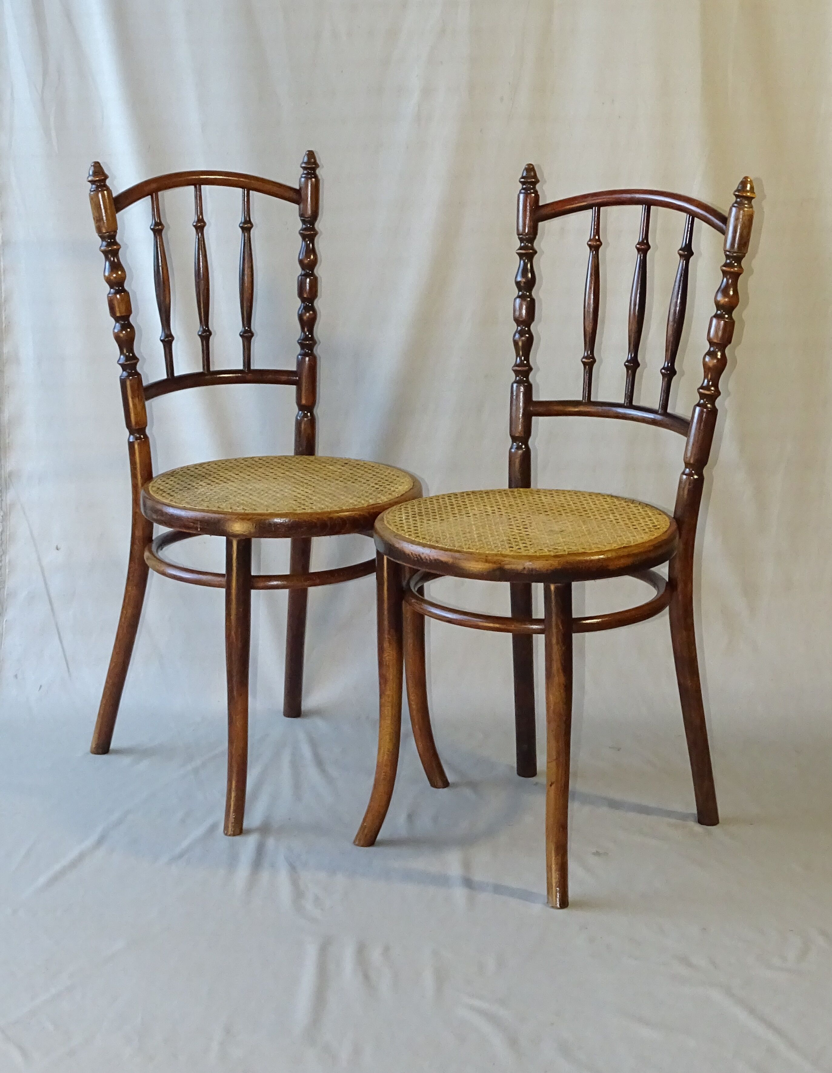 2 chaises bistrot Thonet N°51 vers 1900
