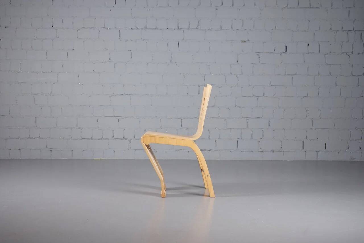 Postmodern plywood chair